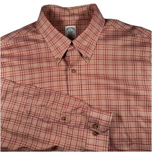 Brooks Brothers Shirt Mens The Original Polo Shirt Plaid Non Iron‎ Slim Fit XL
